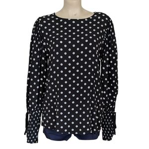 Ro & De Polka Dot Blouse Size Large